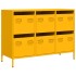 Aparador acero laminado frío amarillo mostaza 101,5x39x73,5