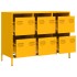 Aparador acero laminado frío amarillo mostaza 101,5x39x73,5
