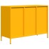 Aparador acero laminado frío amarillo mostaza 101,5x39x73,5