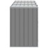 Cobertizo de 3 contenedores basura acero gris 216x81x115