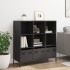 Aparador de acero negro 101,5x39x103,5
