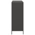 Aparador de acero negro 101,5x39x103,5