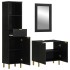 Juego de muebles de baño 3 pzas madera contrachapada