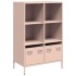Aparador acero rosa 68x39x103,5