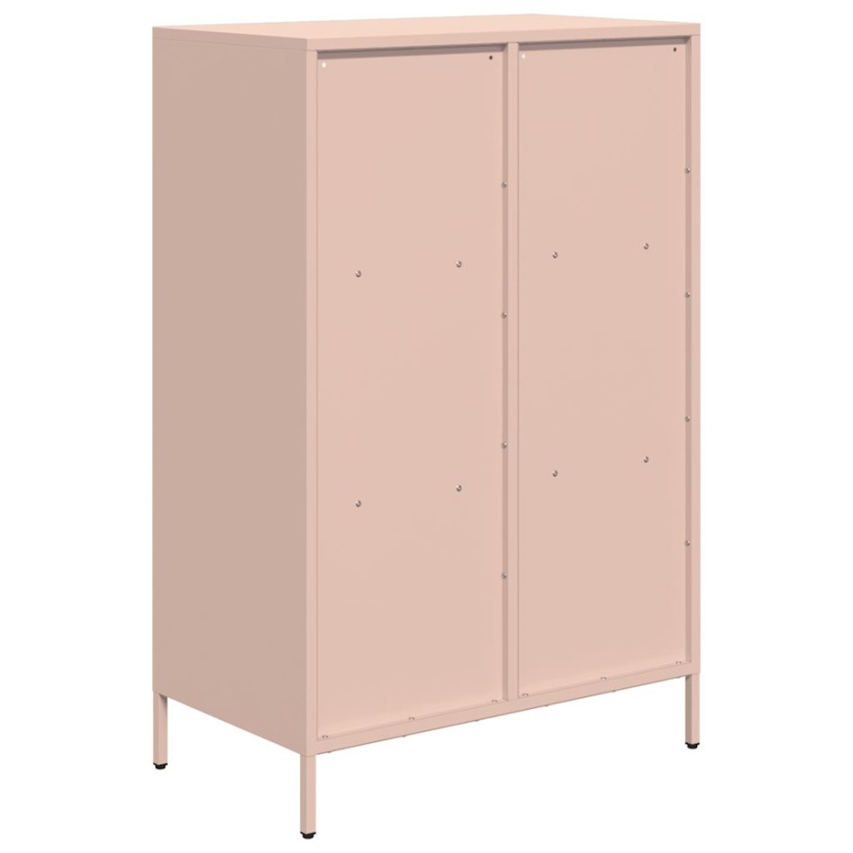 Aparador acero rosa 68x39x103,5