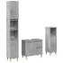 Set muebles de baño 2 piezas madera contrachapada gris