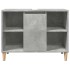 Set muebles de baño 2 piezas madera contrachapada gris