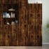Aparador de madera de ingeniería roble ahumado 40x42,5x185