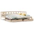 Sofá cama nido con cajones sin colchón 90x200