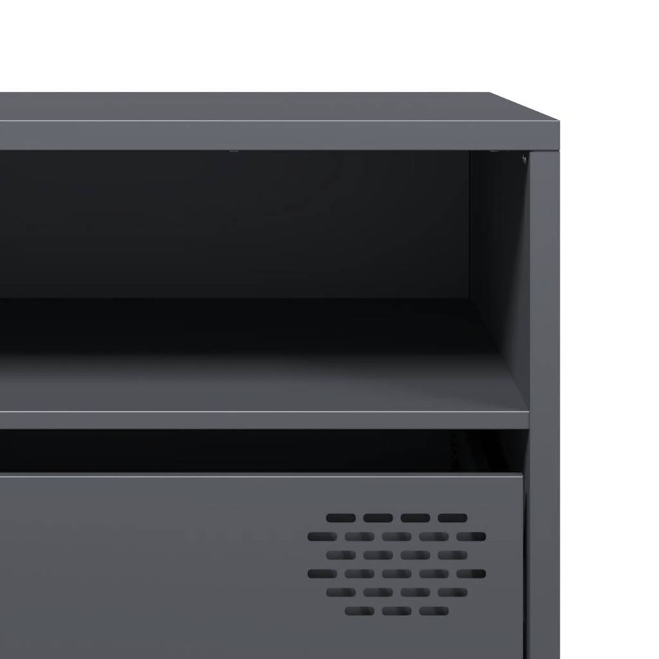 Mueble de TV acero laminado en frío antracita 202x39x43,5