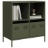 Aparador de acero laminado en frío verde oliva 68x39x73,5