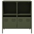 Aparador de acero laminado en frío verde oliva 68x39x73,5