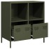 Aparador de acero laminado en frío verde oliva 68x39x73,5