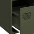 Aparador de acero laminado en frío verde oliva 68x39x73,5