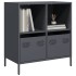 Aparador de acero laminado en frío antracita 68x39x73,5