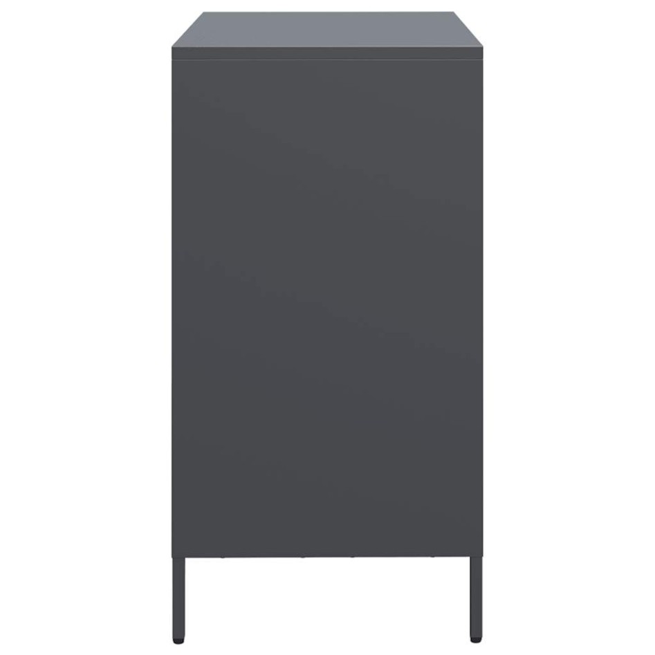 Aparador de acero laminado en frío antracita 68x39x73,5
