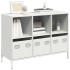 Aparador de acero laminado en frío blanco 101,5x39x73,5