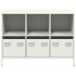 Aparador de acero laminado en frío blanco 101,5x39x73,5