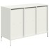 Aparador de acero laminado en frío blanco 101,5x39x73,5