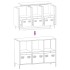 Aparador de acero laminado en frío blanco 101,5x39x73,5