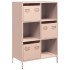 Aparador de acero rosa 68x39x103,5