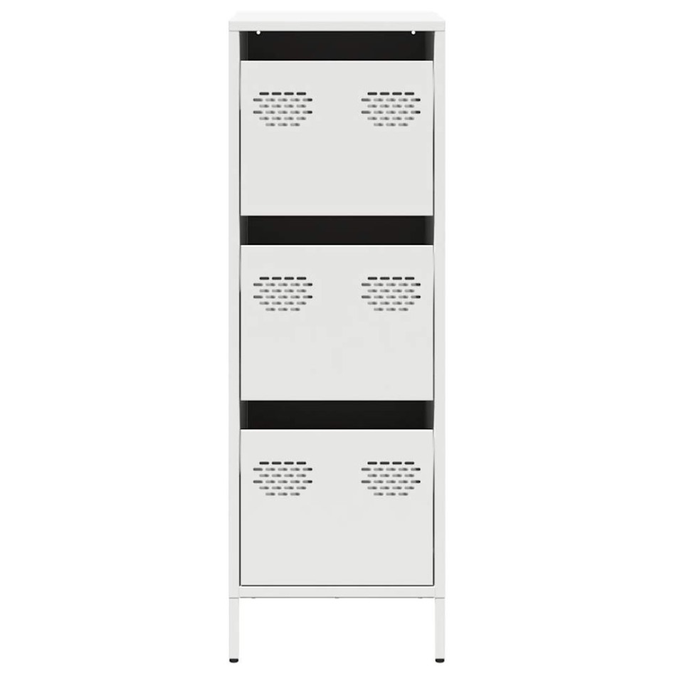 Aparador de acero blanco 39x35x103,5