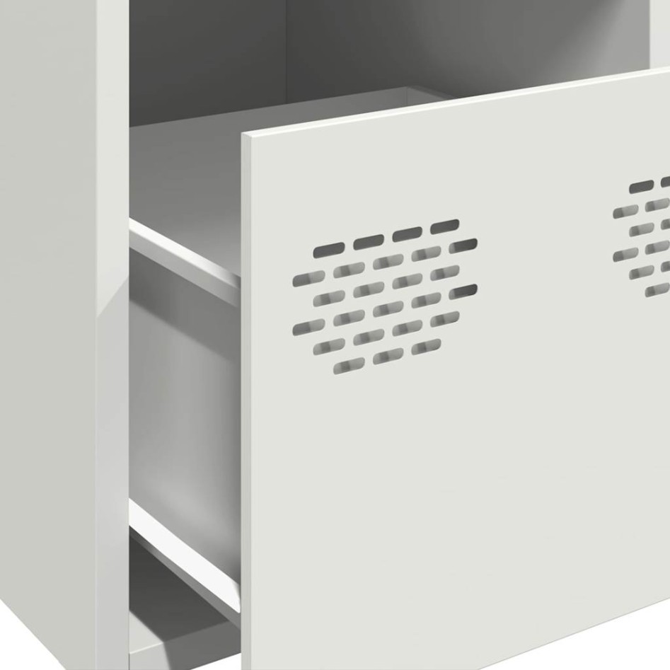 Aparador de acero blanco 39x35x103,5