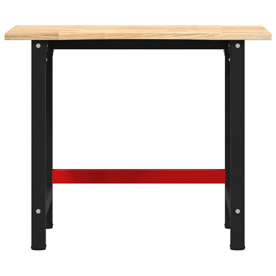 Banco de trabajo madera maciza de roble 100x60x81,5