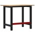 Banco de trabajo madera maciza de roble 100x60x81,5