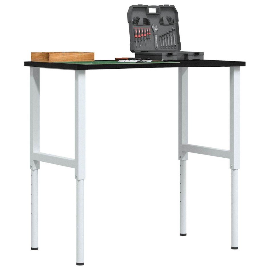 Banco de trabajo madera roble marrón oscuro 100x60x(71,5-98)