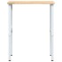 Banco de trabajo madera maciza de roble 80x60x(71,5-98)