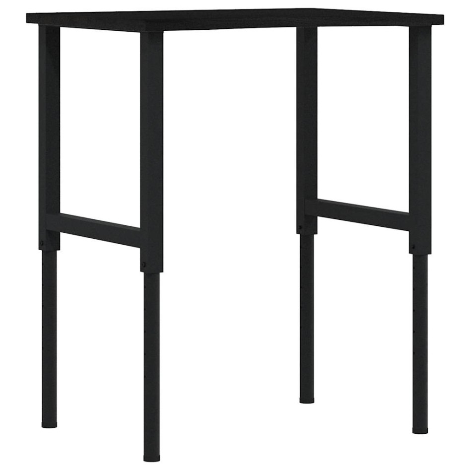 Banco de trabajo madera roble marrón oscuro 80x60x(71,5-98)