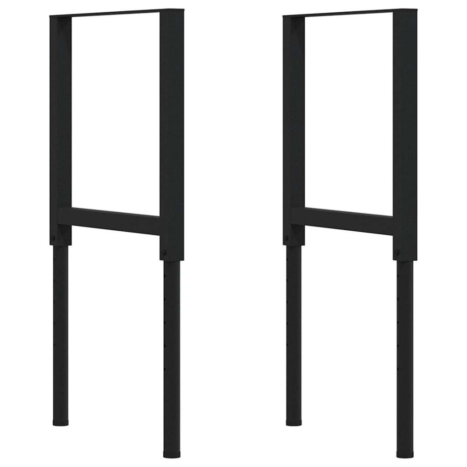 Banco de trabajo madera roble marrón oscuro 80x60x(71,5-98)