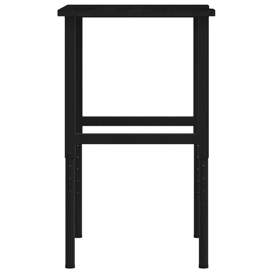 Banco de trabajo madera roble marrón oscuro 80x60x(71,5-98)