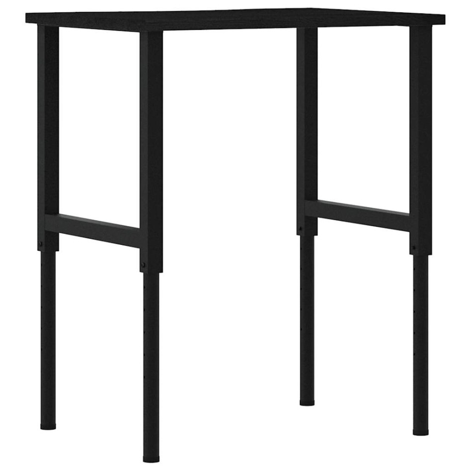 Banco de trabajo madera roble marrón oscuro 80x60x(71,5-98)