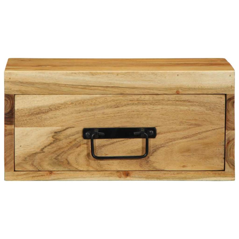 Mesitas de noche de pared 2 uds madera maciza de