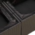 Set de muebles de jardín 5 pzas y cojines ratán sintético