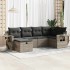 Set de muebles de jardín 6 pzas y cojines ratán sintético