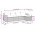 Set de muebles de jardín 5 pzas y cojines ratán sintético