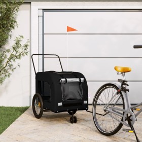 Remolque de bicicleta mascotas hierro tela Oxford