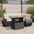 Set de muebles de jardín 5 pzas y cojines ratán sintético