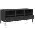 Mueble para TV acero laminado en frío negro 101,5x39x43,5