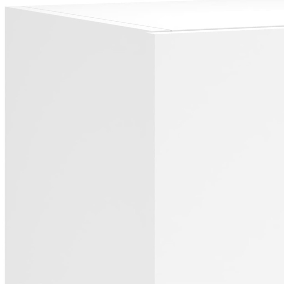 Muebles de TV de pared con LED 4 pzas madera ingeniería