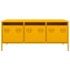 Mesa de centro acero laminado en frío amarillo 101,5x50x43,5