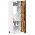 Mueble de frigorífico madera ingeniería envejecida 60x57x207