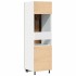 Mueble de frigorífico madera ingeniería envejecida 60x57x207