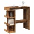 Mesa de bar con estante madera envejecida 100x48x101,5