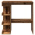 Mesa de bar con estante madera envejecida 100x48x101,5