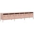 Mueble para TV acero laminado en frío rosa 202x39x43,5
