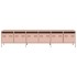 Mueble para TV acero laminado en frío rosa 202x39x43,5